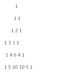 用java编写杨辉三角形